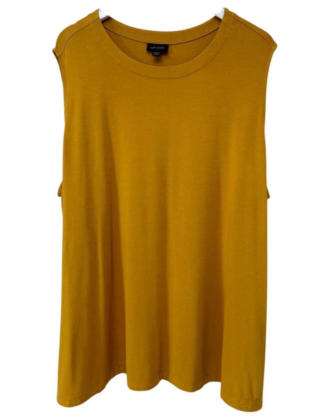 J. JILLTunic Top Plus Size 4X Goldenrod Yellow Sleeveless Stretch Jersey Tee